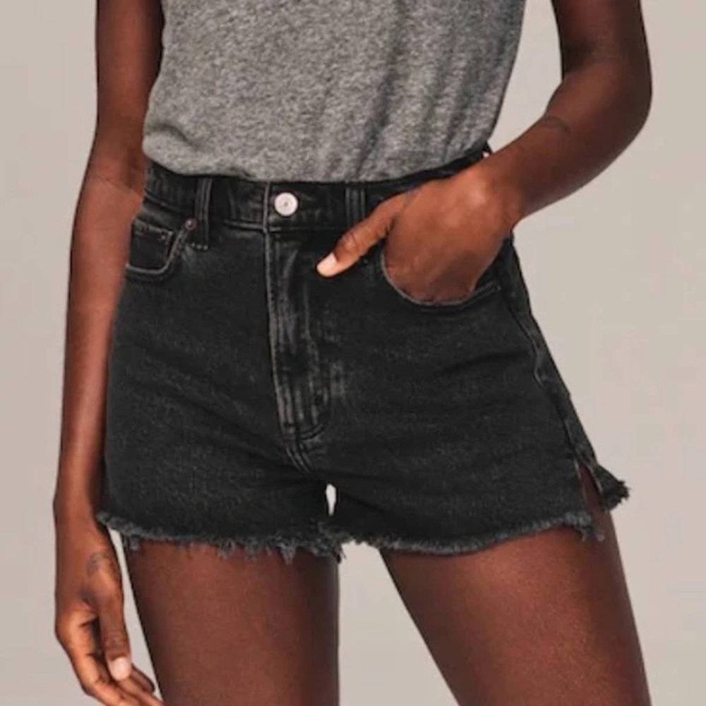 Abercrombie Mid-Rise Mom Denim Short